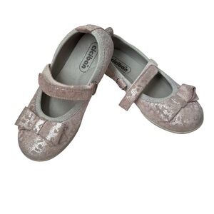 Ciciban|Kids Girls Glittery Pink Mary Jane Flats -Size 11